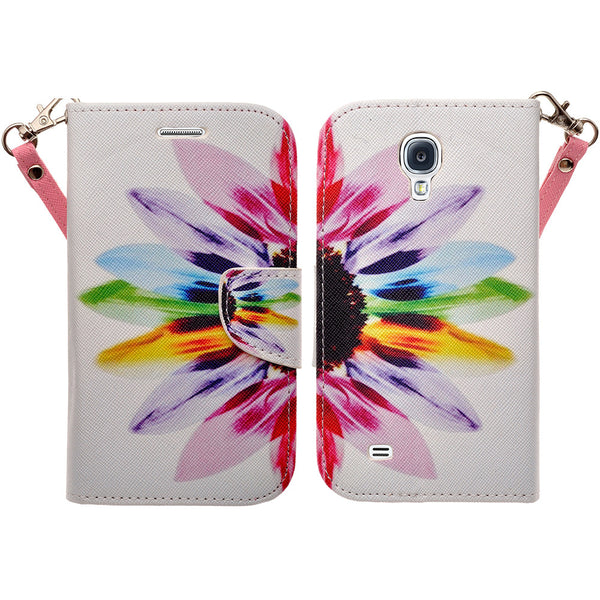 samsung galaxy S4 leather wallet case - Vivid Sunflower - www.coverlabusa.com