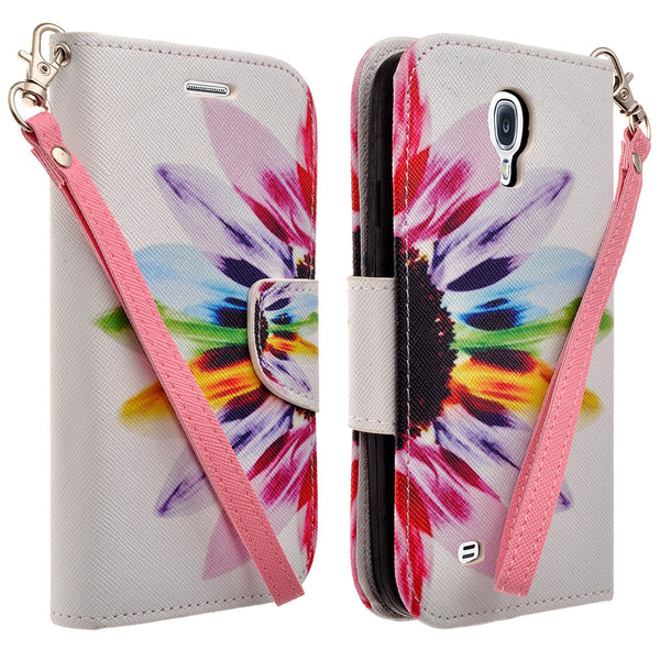 samsung galaxy S4 leather wallet case - Vivid Sunflower - www.coverlabusa.com