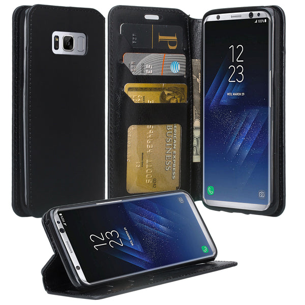 Samsung Galaxy S8 Wallet Case - black - www.coverlabusa.com
