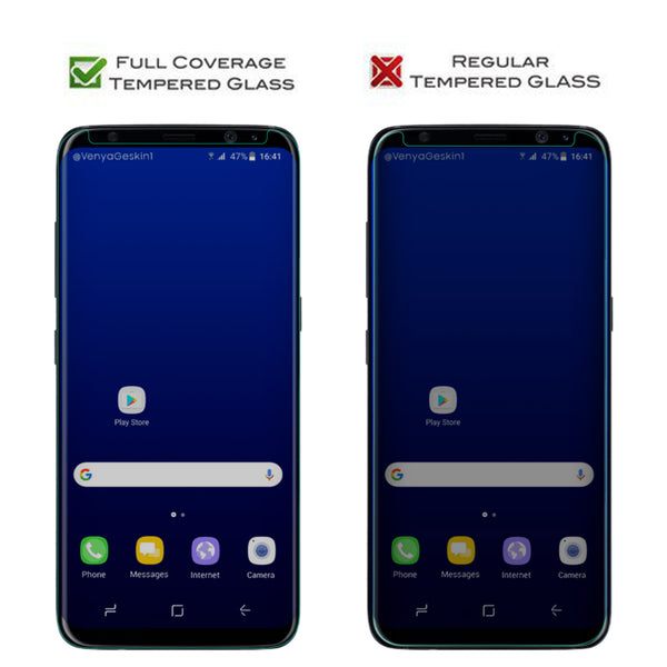 samsung galaxy S8 plus screen protector, galaxy S8 plus tempered glass - case friendly edition - clear - www.coverlabusa.com