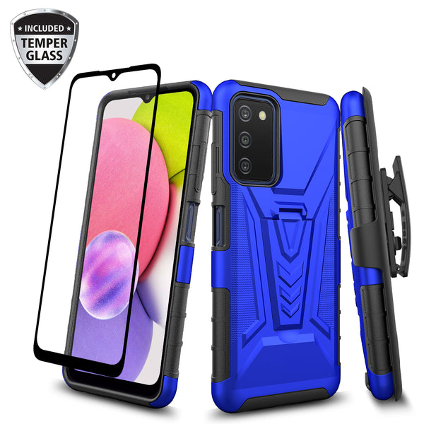 For Samsung Galaxy A03S Phone Case Heavy Duty Shockproof Rugged TPU Armor  Cover