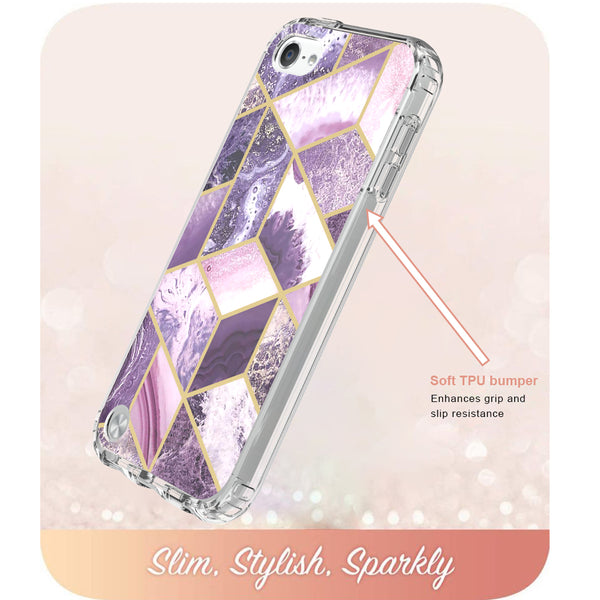 apple ipod touch 5/ touch 6 generation full-body case - pink marble - www.coverlabusa.com