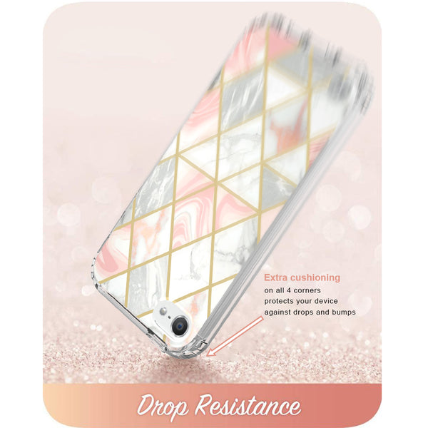 apple ipod touch 5/ touch 6 generation full-body case - pink marble - www.coverlabusa.com