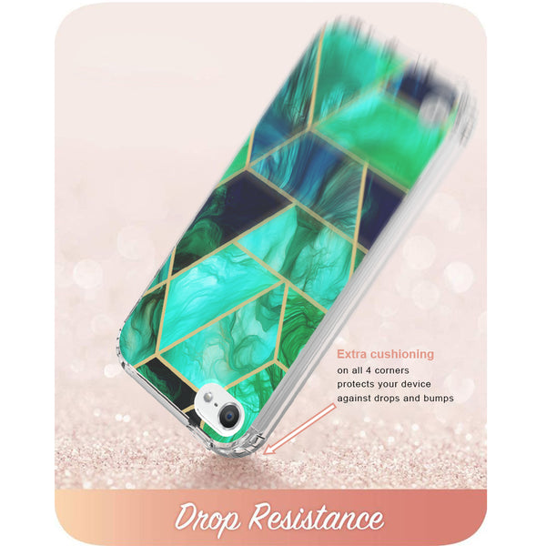 apple ipod touch 5/ touch 6 generation full-body case - teal marble - www.coverlabusa.com