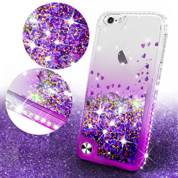 clear liquid phone case for apple ipod touch 6/ipod touch 5 - purple - www.coverlabusa.com