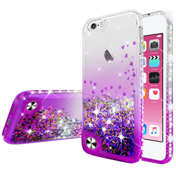 clear liquid phone case for apple ipod touch 6/ipod touch 5 - purple - www.coverlabusa.com