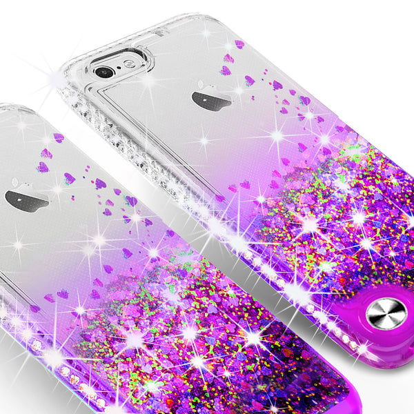 clear liquid phone case for apple ipod touch 6/ipod touch 5 - purple - www.coverlabusa.com