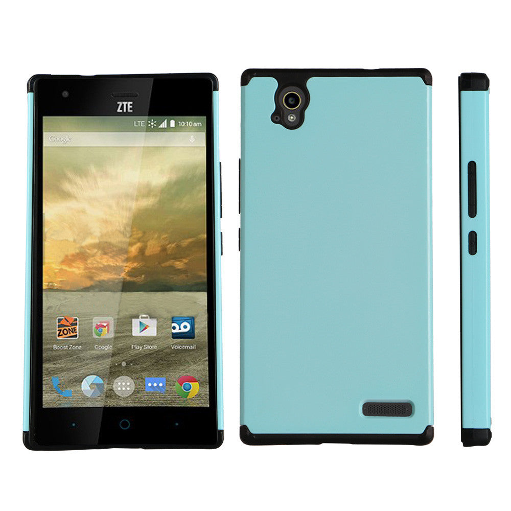 ZTE Warp Elite Slim Hybrid Dual Layer Case - Teal - www.coverlabusa.com