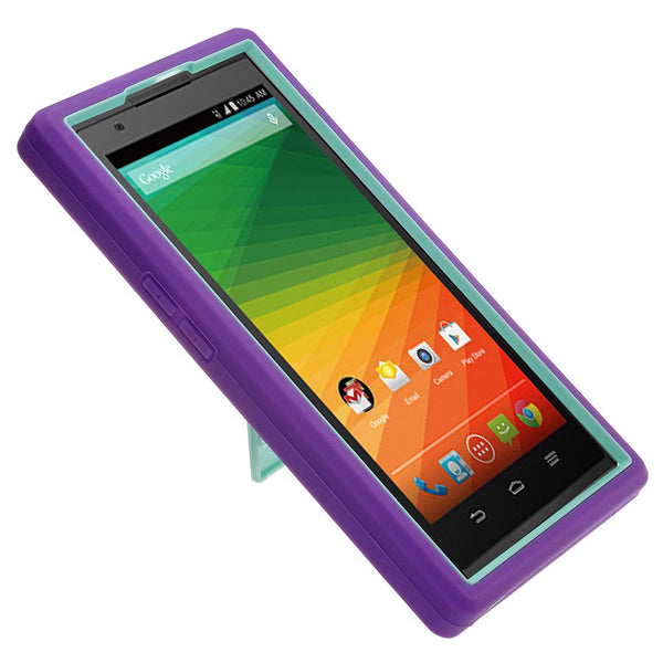 zmax Case, zte zmax z970 hybrid diamond case - purple/teal - www.coverlabusa.com