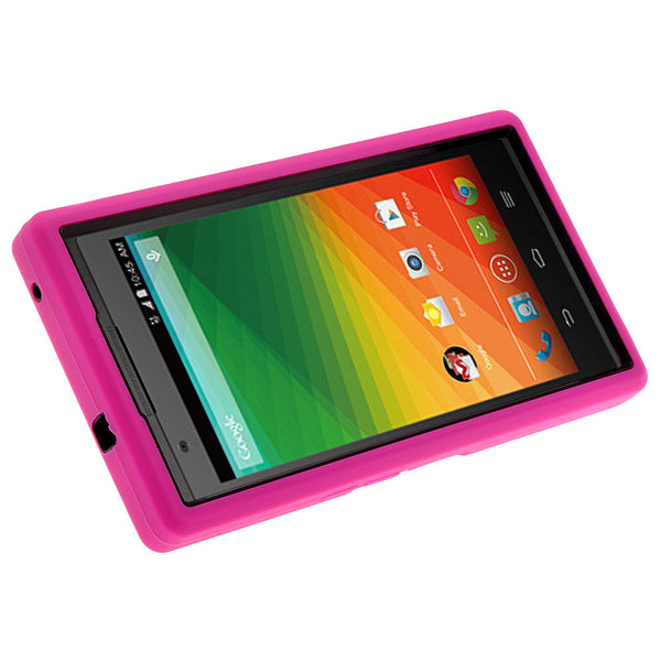 zte zmax heavy duty armor case - hot pink/black - www.coverlabusa.com
