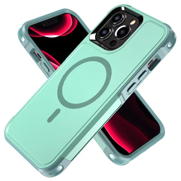 MagSafe Case For Apple iPhone 15 Plus Shockproof Heavy Duty Rugged Magnetic Cover - Teal