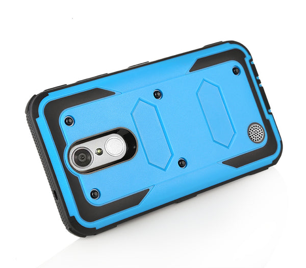 LG ARISTO holster case with screen protector - blue - www.coverlabusa.com