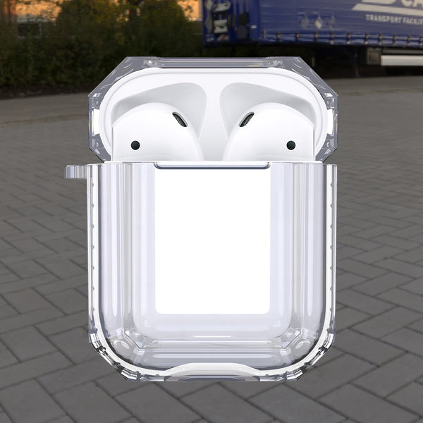 apple airpods 1&2 clear crystal case - white- www.coverlabusa.com