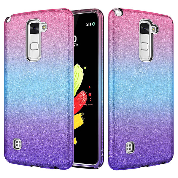 lg stylo 2 glitter case - hot pink - www.coverlabusa.com