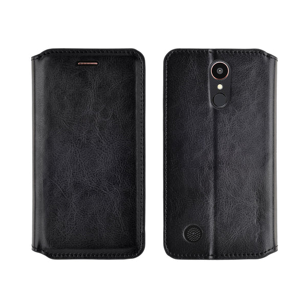 lg k20 V, K20 Plus leather wallet case - black - www.coverlabusa.com