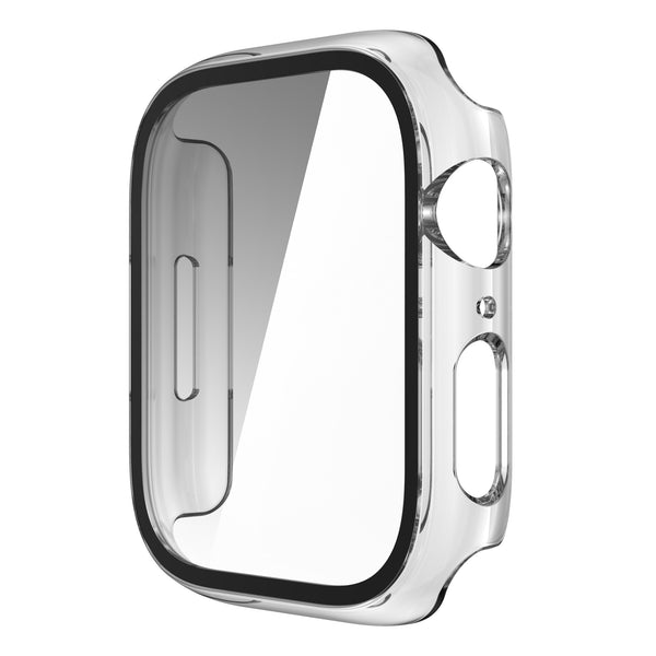 Apple Watch iWatch Series 7 Case With Tempered Glass Shockproof Full Cover - 45mm - Clear - www.coverlabusa.com