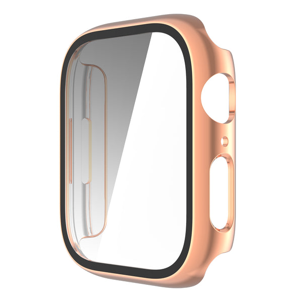 Apple Watch iWatch Series 7 Case With Tempered Glass Shockproof Full Cover - 45mm - Rose Gold - www.coverlabusa.com