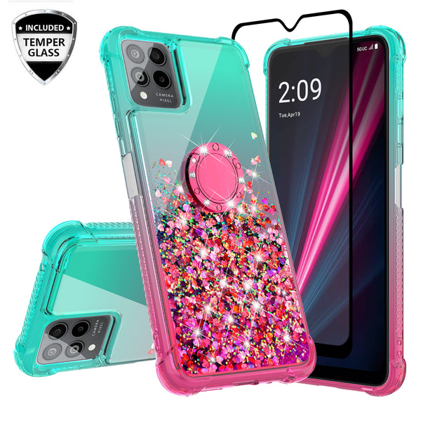 RWUTYTIUL Case for T-Mobile Revvl 6 Pro 5G, Dual Layer Shockproof  Protective Clear PC Soft Silicone Cover Hybrid Case for T-Mobile Revvl 6  Pro