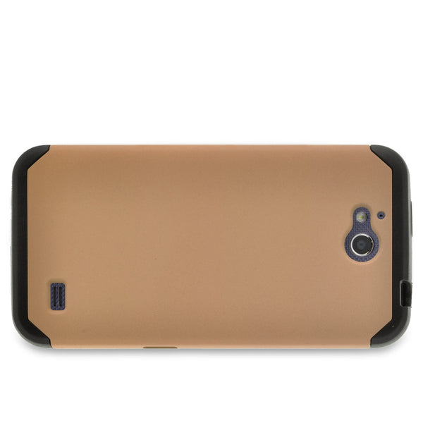 ZTE Overture2 Slim Hybrid Dual Layer Case - Gold - www.coverlabusa.com