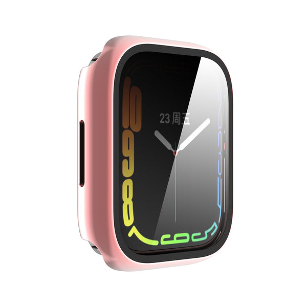 Apple Watch iWatch Series 7 Case With Tempered Glass Shockproof Full Cover - 41mm - Pink - www.coverlabusa.com