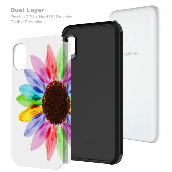 samsung galaxy a10e hybrid case - vivid sunflower - www.coverlabusa.com