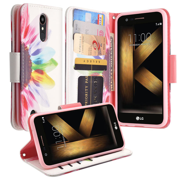 LG K20 V Case, K20 Plus leather wallet case - vivid sunflower - www.coverlabusa.com