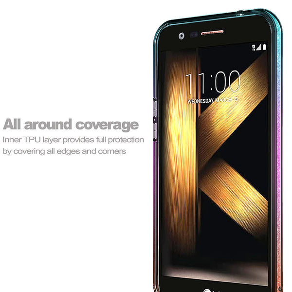 lg k20 plus glitter case - teal - www.coverlabusa.com