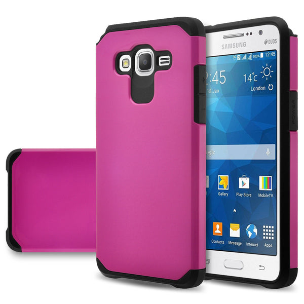 Galaxy Go Case, Samsung Grand Prime  Hybrid Case Cover - Hot Pink - www.coverlabusa.com