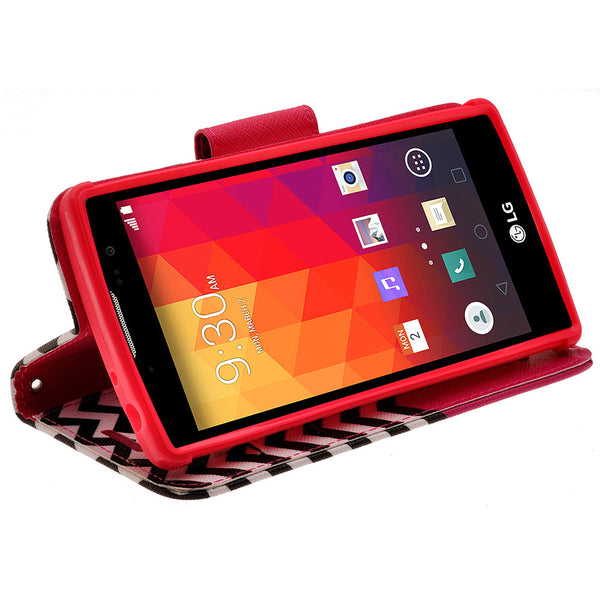 lg volt2 wallet case - hot pink anchor - www.coverlabusa.com