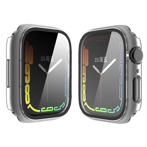 Apple Watch iWatch Series 7 Case With Tempered Glass Shockproof Full Cover - 41mm - Clear - www.coverlabusa.com