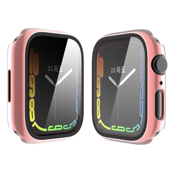 Apple Watch iWatch Series 7 Case With Tempered Glass Shockproof Full Cover - 41mm - Pink - www.coverlabusa.com