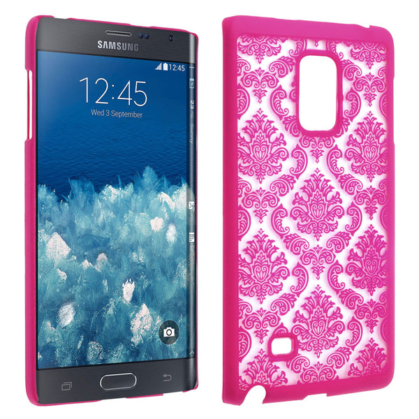 Galaxy Note Edge damask-hot pink- www.coverlabusa.com