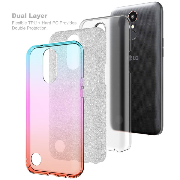 lg k20 plus glitter case - teal - www.coverlabusa.com