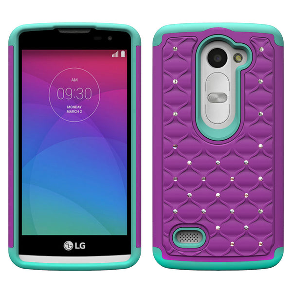 LG Leon LTE Case | Lg Tribute 2 Case | LG Power | LG Sunset | LG Destiny | LG Risio Case - Purple/Teal - www.coverlabusa.com