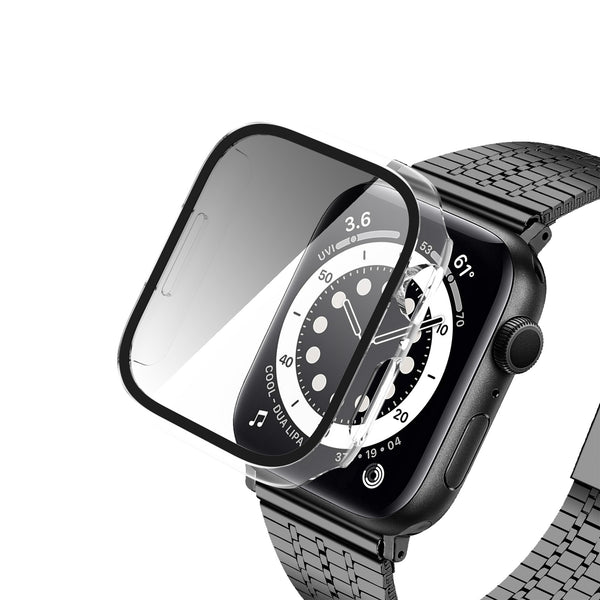 Apple Watch iWatch Series 7 Case With Tempered Glass Shockproof Full Cover - 45mm - Clear - www.coverlabusa.com