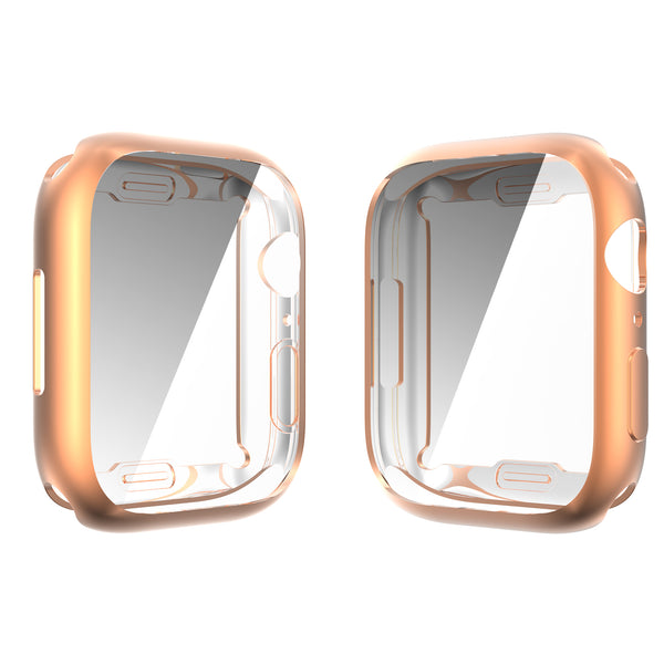 Apple Watch iWatch Series 7 Full Soft Slim Case 41mm Cover Frame Protective TPU Soft - 41mm - Rose Gold - www.coverlabusa.com