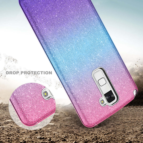 lg stylo 2 glitter case - hot pink - www.coverlabusa.com