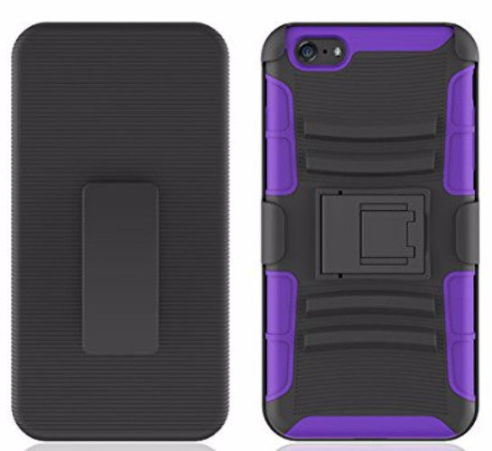 iphone 6s plus case, apple iphone 6 case hybrid holster shell combo - purple - www.coverlabusa.com