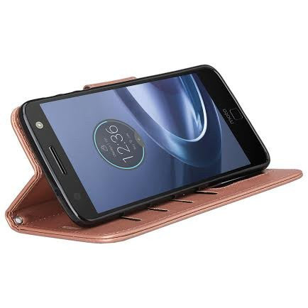 Motorola Z Force Droid Wallet Case - Rose Gold - www.coverlabusa.com