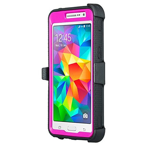 Samsung Galaxy Grand Prime / Go Prime Case holster screen protector, Purple www.coverlabusa.com