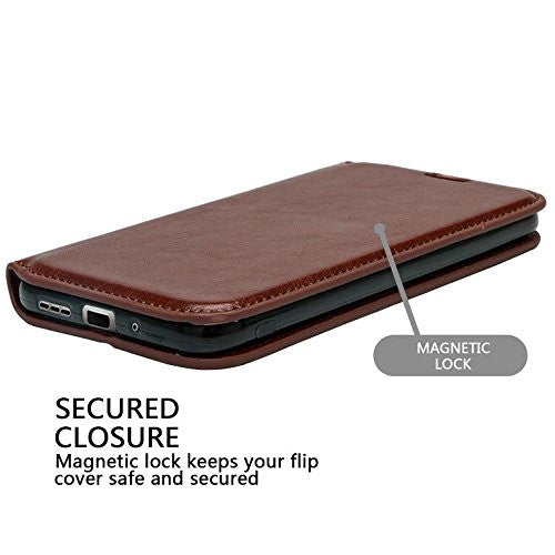 LG Optimus Zone 3 Cases | LG K4 Cases | LG Spree Cases | LG Rebel leather wallet case - brown - www.coverlabusa.com 
