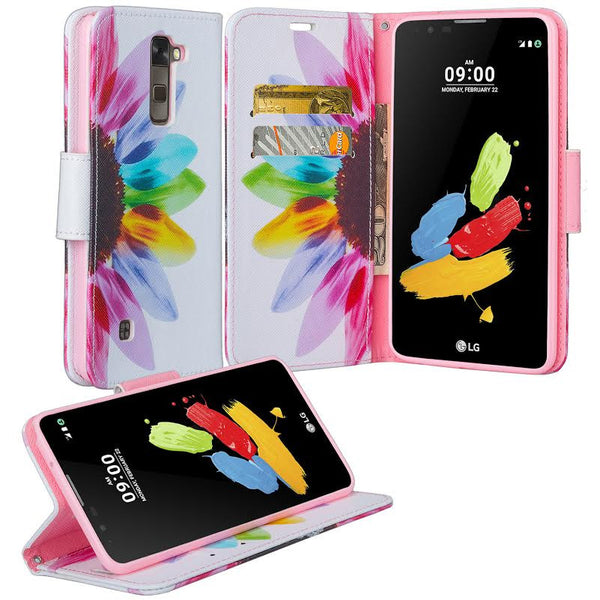 LG Stylo 2 Case, Stylo 2 V, Stylo 2 Plus Wallet Case - sunflower - www.coverlabusa.com