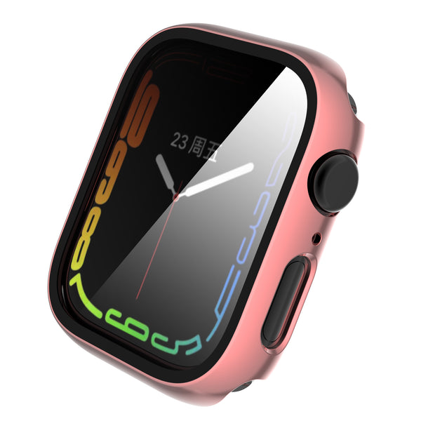 Apple Watch iWatch Series 7 Case With Tempered Glass Shockproof Full Cover - 45mm - Pink - www.coverlabusa.com