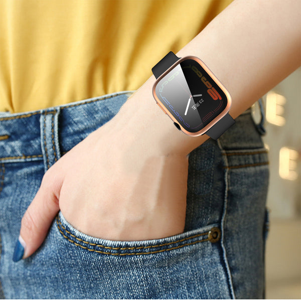 Apple Watch iWatch Series 7 Full Soft Slim Case 41mm Cover Frame Protective TPU Soft - 41mm - Rose Gold - www.coverlabusa.com