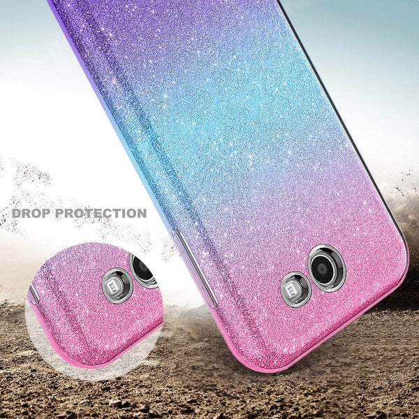 samsung galaxy j7(2017) glitter case - hot pink - www.coverlabusa.com