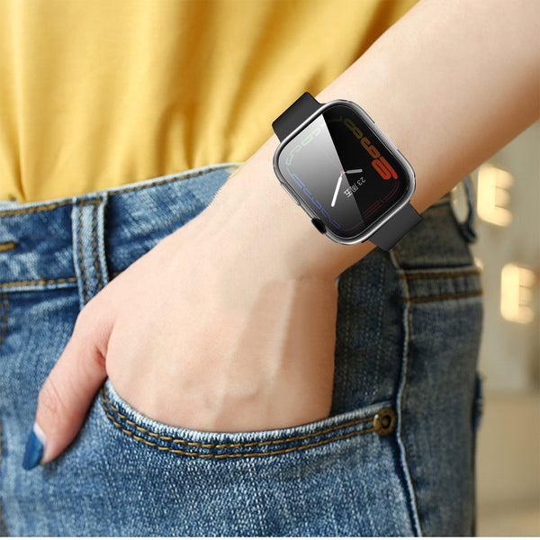 Apple Watch iWatch Series 7 Full Soft Slim Case 41mm Cover Frame Protective TPU Soft - 41mm - Clear - www.coverlabusa.com