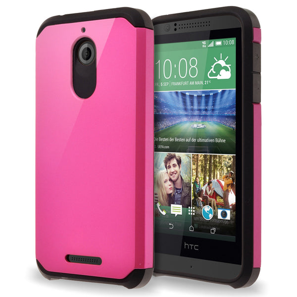 HTC Desire 510 Hybrid Case Cover - Hot Pink - www.coverlabusa.com 