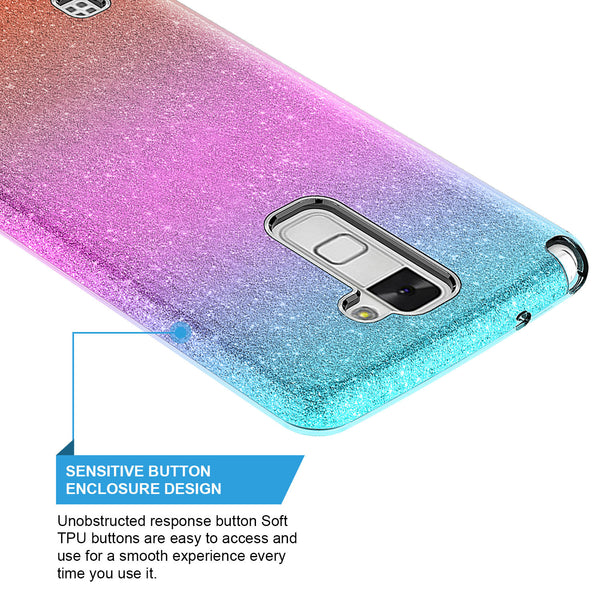 lg stylo 2 glitter case - hot pink - www.coverlabusa.com