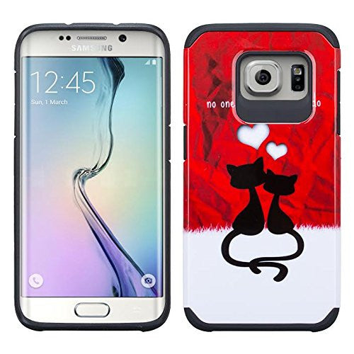 samsung galaxy s7 edge hybrid case - love cats - www.coverlabusa.com