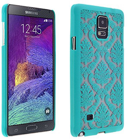 samsung galaxy note edge damask case - teal - www.coverlabusa.com